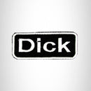 Dick Iron on Name Tag Patch for Motorcycle Biker Jacket and Vest NB153