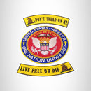 DONT TREAD ON ME LIVE FREE OR DIE BACK PATCHES SET ONE NATION UNDER GOD PATRIOT