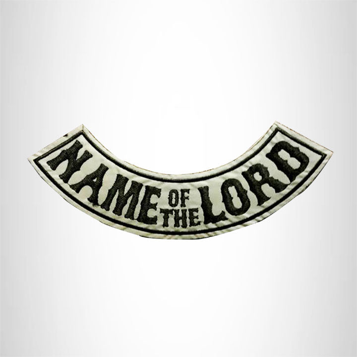 NAME OF THE LORD Reflective with Boarder Bottom Rocker Patch for Vest