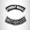 Combat Medic Brotherhood 2 Patches Set Sew on for Vest Jacket