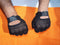 Fingerless summer gloves black leather gel palm-STURGIS MIDWEST INC.