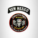 NEW MEXICO Defend Your Rights the 2nd Amendment 2 Patches Set for Vest Jacket