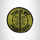 This is My Peace Sign Small Patch Iron on for Vest Jacket SB535