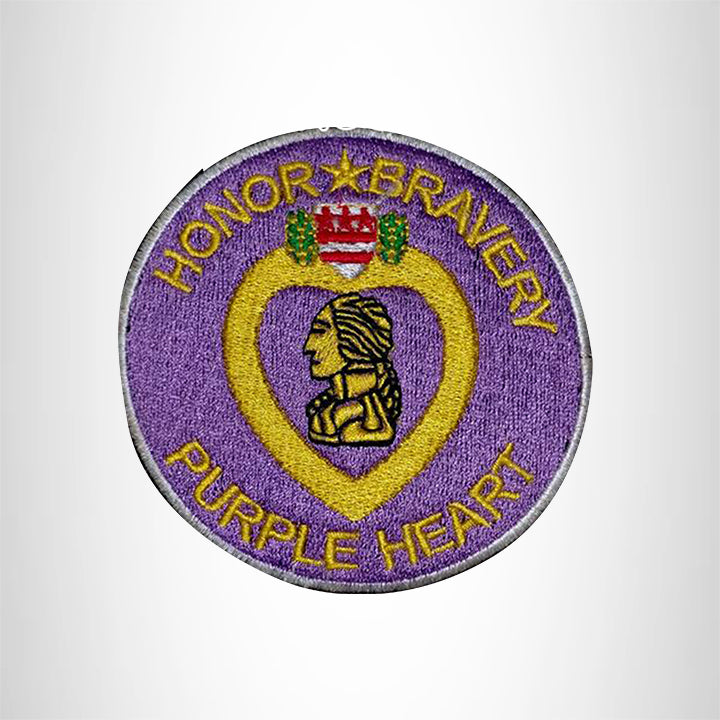 Honor and Bravery Purple Heart Small Patch for Vest SB536