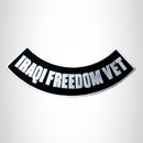 IRAQI FREEDOM VET Bottom Rocker Iron on Patch for Biker Vest BR435