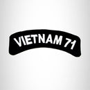 Vietnam 71 American Veterans Small Military Rocker Patch