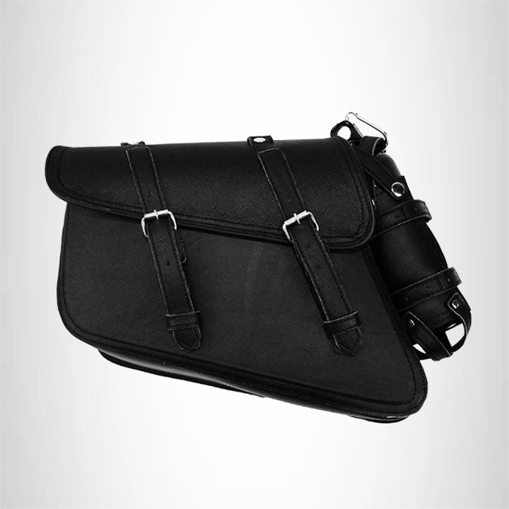 Motorcycle Solo Bag Synthetic Leather Buckle Two Strap Swingarm Bag SOL710