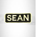 Sean White on Black Iron on Name Tag Patch for Biker Vest NB256
