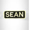 Sean White on Black Iron on Name Tag Patch for Biker Vest NB256