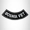 BOSNIA VET Bottom Rocker Iron on Patch for Biker Vest BR437