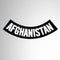Afghanistan Black on White War Veteran Bottom Rocker Patch for Biker Vest