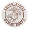 US MARINES CORPS LARGE WHITE BACK PATCH MARINE PATCHES FOR VEST JACKET NEW-STURGIS MIDWEST INC.