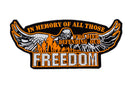 In memory of All Those who Died for Our Freedom Iron on Center Back Patch-STURGIS MIDWEST INC.
