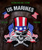 U.S. Marines Skull & Flags Patch Patches Embroidered Custom Patches Biker Patches-STURGIS MIDWEST INC.