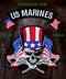 U.S. Marines Skull & Flags Patch Patches Embroidered Custom Patches Biker Patches-STURGIS MIDWEST INC.