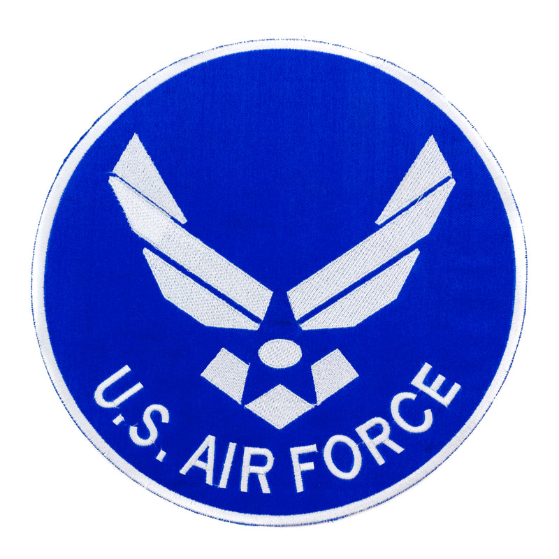 U.S. AIR Force White on Dark Blue patch for vest jacket-STURGIS MIDWEST INC.