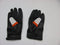 Leather Motorcycle Gloves with Armour Guard on Knuckles White Black Orange-STURGIS MIDWEST INC.