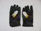 Leather Motorcycle Gloves with Armour Guard on Knuckles White Black YELLOW XL-STURGIS MIDWEST INC.