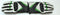 Leather Motorcycle Gloves with Armour Guard on Knuckles White Black Green-STURGIS MIDWEST INC.