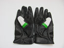 Leather Motorcycle Gloves with Armour Guard on Knuckles White Black Green XL-STURGIS MIDWEST INC.