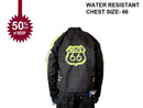MOTORCYCLE WEATHER JACKET ORANGE ON BLACK LIVE TO RIDE CHEST SIZES 66-STURGIS MIDWEST INC.