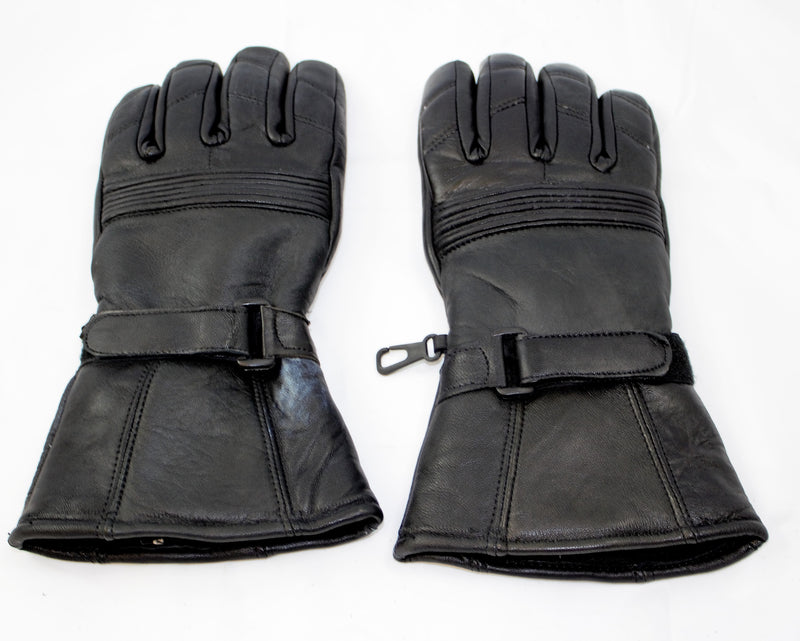 motorcycle genunie leather gloves black size s-STURGIS MIDWEST INC.