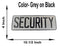 motorcycle security patch black on grey-STURGIS MIDWEST INC.