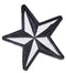 motorcycle patch reflective star black/grey-STURGIS MIDWEST INC.