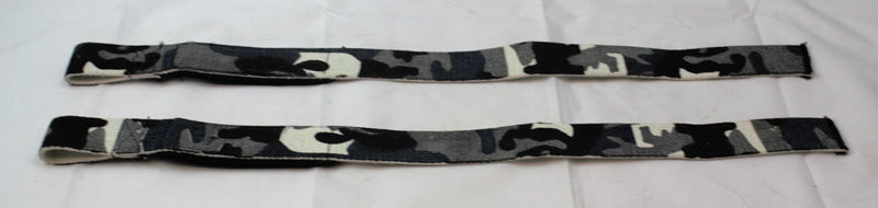 weight lifting straps grey black and white army style-STURGIS MIDWEST INC.