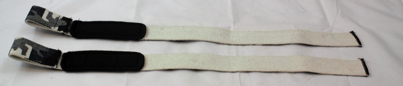 weight lifting straps grey black and white army style-STURGIS MIDWEST INC.