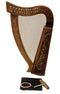 12 String Harp Celtic Design 24 inch TALL Extra Strings Tuner Carrying Case New-STURGIS MIDWEST INC.