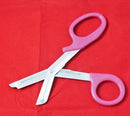 Trauma Shears light pink Durable Coated Stainless Steel Bandage Scissors-STURGIS MIDWEST INC.