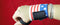 Wrist Support Training Weight Lifting Straps Pair Hand Bar american flag-STURGIS MIDWEST INC.