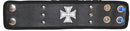 leather wrist band rockabilly braclet 10/ 2 1/2 inches-STURGIS MIDWEST INC.