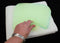 Motorcycle Memory Foam Gel cushion Insert color green 8x7x9-STURGIS MIDWEST INC.