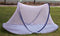 Popup mosquito Tent mesh with poly floor color is pink and blue 4x11x6x11-STURGIS MIDWEST INC.