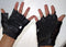 Men's mesh finger less classic driving gloves-STURGIS MIDWEST INC.