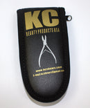 Nail cuticle nippers professional grade with Black Leather case-STURGIS MIDWEST INC.