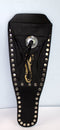 MOTORCYCLE BLACK LEATHER STUDDED TANK COVER-STURGIS MIDWEST INC.
