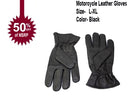 motorcycle leather gloves black size l/xl-STURGIS MIDWEST INC.