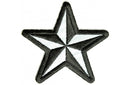 motorcycle patch reflective star black/grey-STURGIS MIDWEST INC.