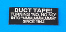 Duct Tape! White on Black Small Iron on Patch for Biker Vest SB1055-STURGIS MIDWEST INC.