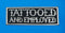 Tattooed White on Black Small Iron on Patch for Biker Vest SB1065-STURGIS MIDWEST INC.