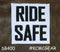 RIDE SAFE SAFETY PATCH FOR BIKER MOTORCYCLE JACKET VEST NEW-STURGIS MIDWEST INC.