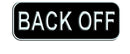 Back Off Small Patch Iron on for Biker Vest and Jacket SB423