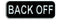 Back Off Small Patch Iron on for Biker Vest and Jacket SB423