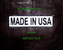 Made In USA Patch Motorcycle Reflective Patches for Jacket vest Night Visiblity-STURGIS MIDWEST INC.