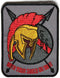 Spartan With Your Shield Or On It Patch IRON ON - 2.7x3.5 inch-STURGIS MIDWEST INC.