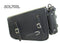 Two strap leather swing arm bag three adjustable strap mounting SOL703L-STURGIS MIDWEST INC.