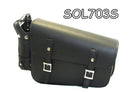 Two strap Synthetic leather swing arm bag three adjustable strap mounting SOL703S-STURGIS MIDWEST INC.
